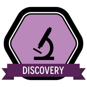 Badge icon "Microscope (648)" provided by Jack Biesek, Gladys Brenner, Margaret Faye, Healther Merrifield, Kate Keating, Wendy Olmstead, Todd Pierce, Jamie Cowgill & Jim Bolek, from The Noun Project under The symbol is published under a Public Domain Mark